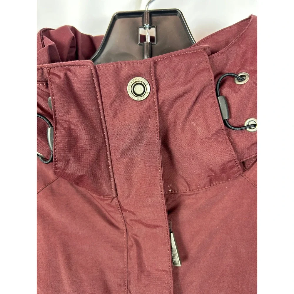 Columbia Omni-Shield Hooded Jacket Burgundy‎ Pink Gorpcore Wind Resistant Large - Picture 5 of 10